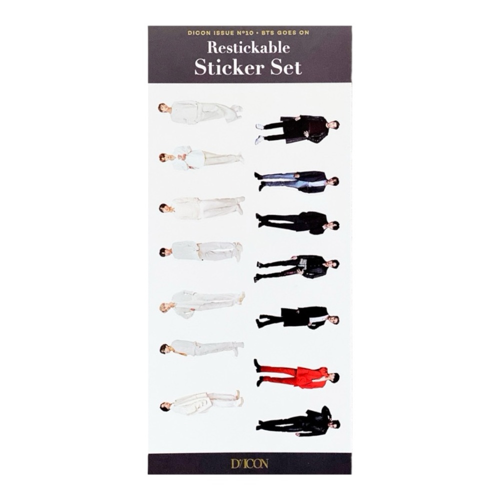 D-ICON VOL.10 BTS GOES ON RESTICKABLE STICKER SET (1PC) - BRAND NEW